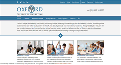 Desktop Screenshot of oxfordcollegeofmarketing.com