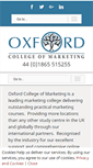 Mobile Screenshot of oxfordcollegeofmarketing.com