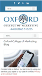 Mobile Screenshot of blog.oxfordcollegeofmarketing.com